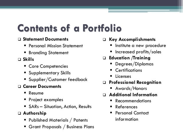 personal value statements