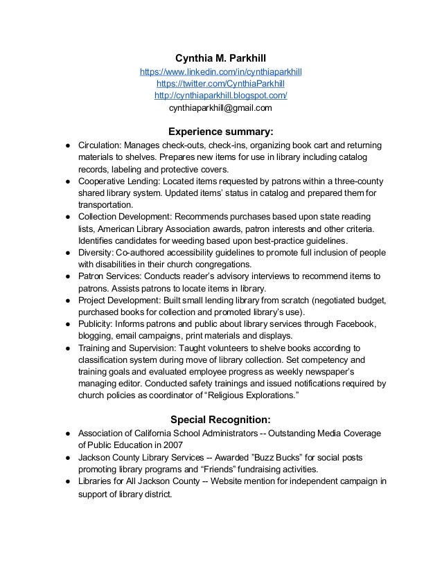 librarian resume templates