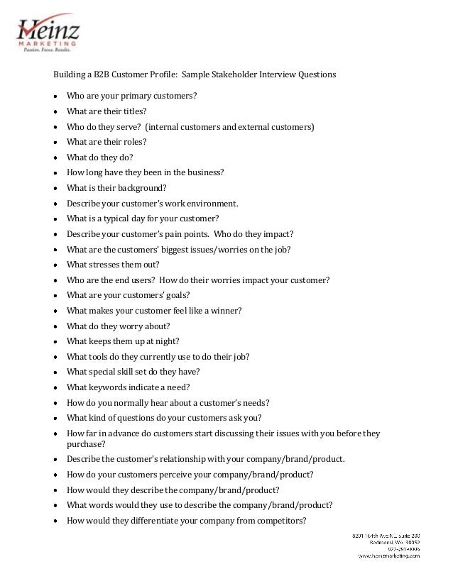 marketing questions for interview