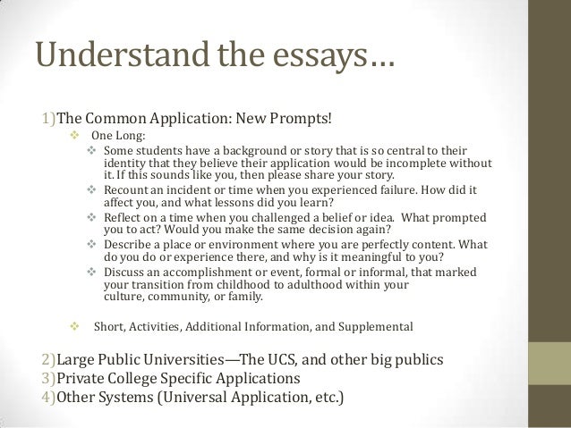 College essay examples for college application
