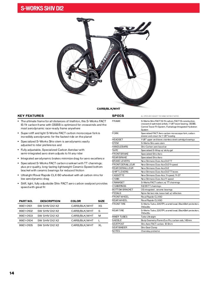 2013 Specialized bikes catalogue