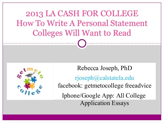 What do colleges look for in the personal essay