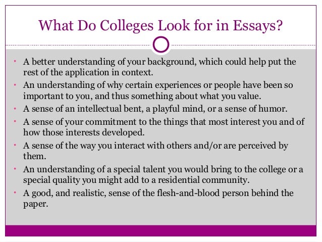 Best application essays college