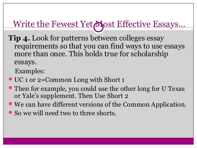 College essay tips