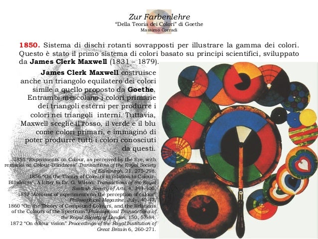 La teoria dei colori di Johann Wolfgang von Goethe