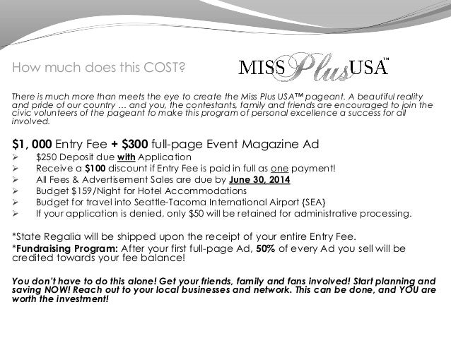 pageant ad page template