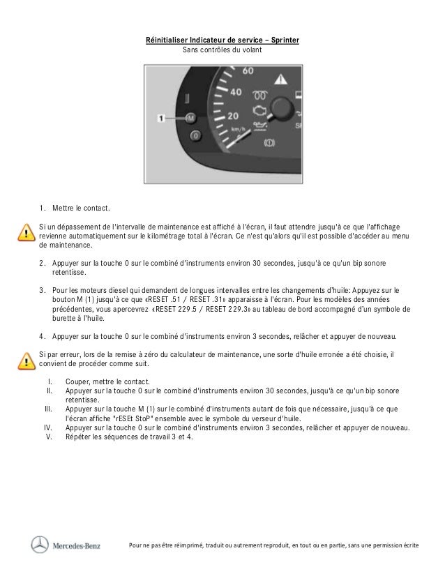 Reset Service Reminder Mercedes Sprinter Reset Service Reminder Mercedes Sprinter