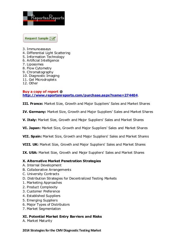 diagnostic technology report and testing