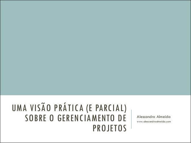 Artigos sobre gerenciamento de projetos