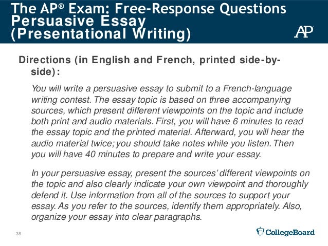 French essay writing words