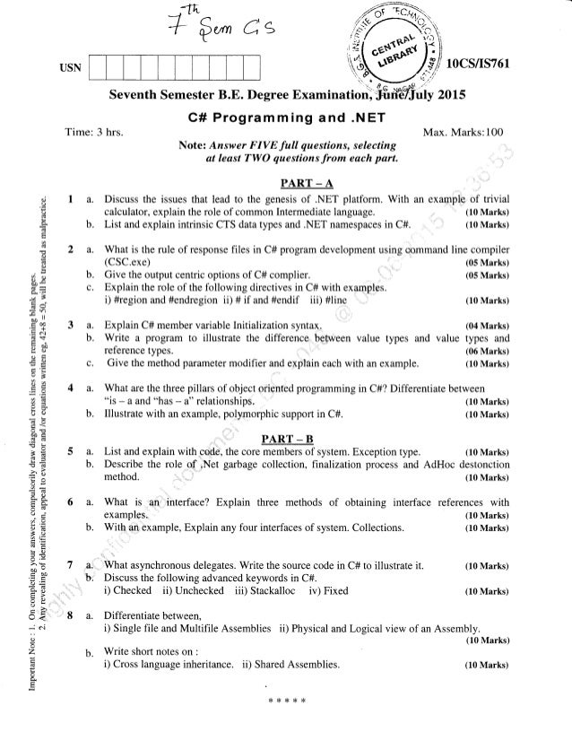 Science essay questions