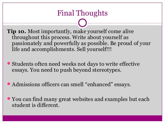 uw application essay
