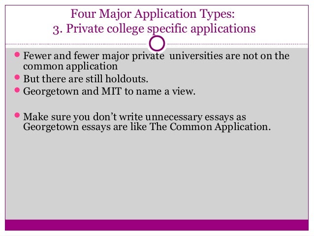Types of college application essays