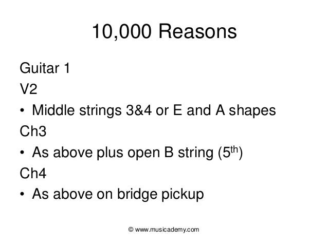Guitar guitar chords magpakailanman : Guitar : guitar tabs 10000 reasons Guitar Tabs 10000 Reasons or ...