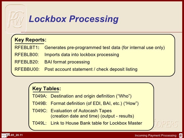 SAP FI Payment Processing http//sapdocs.info