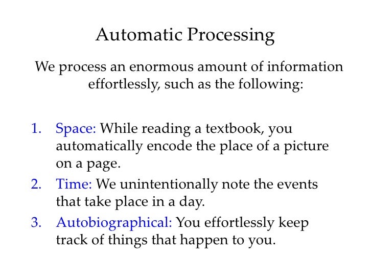 Introductory Psychology Memory