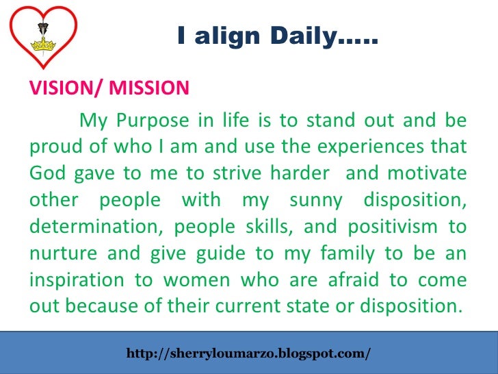 my personal mission statement