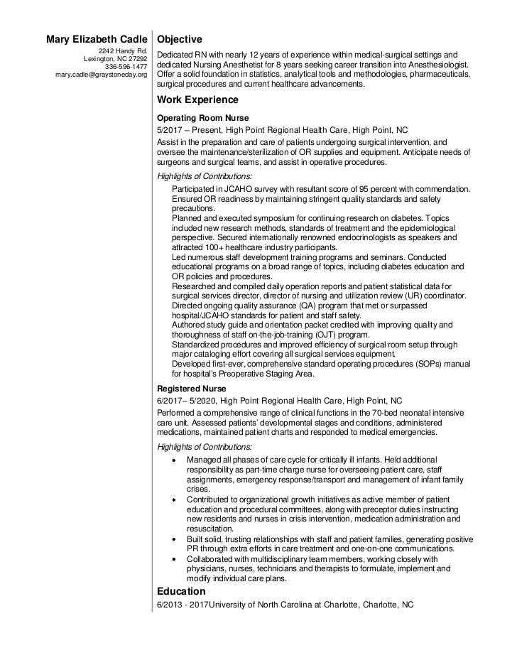 operating room nurse resume samples