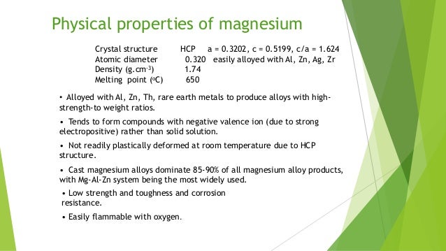 Chemical Properties Of Magesium Chemical Properties Of Magesium