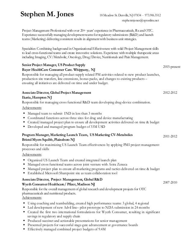 Resume jones