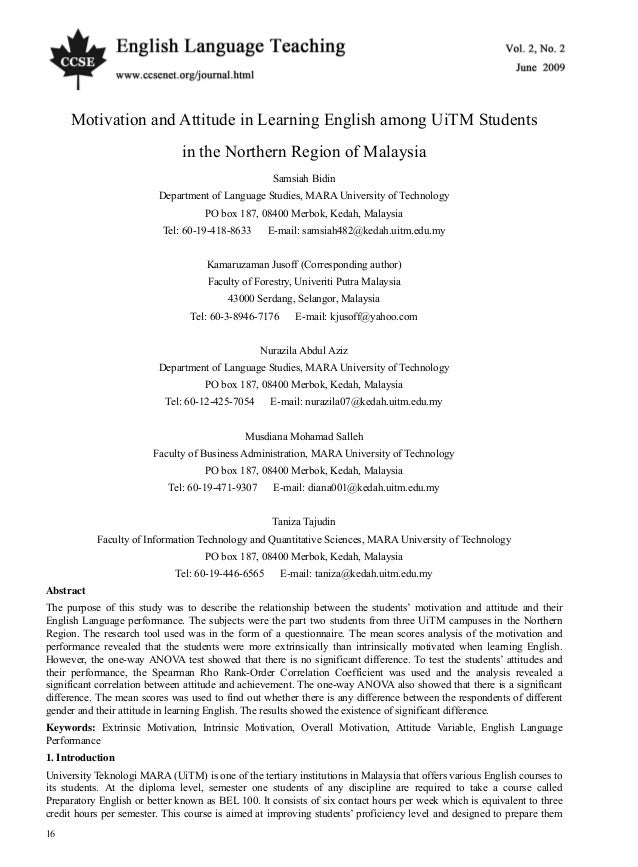 thesis on english language learning thesis on english language learning