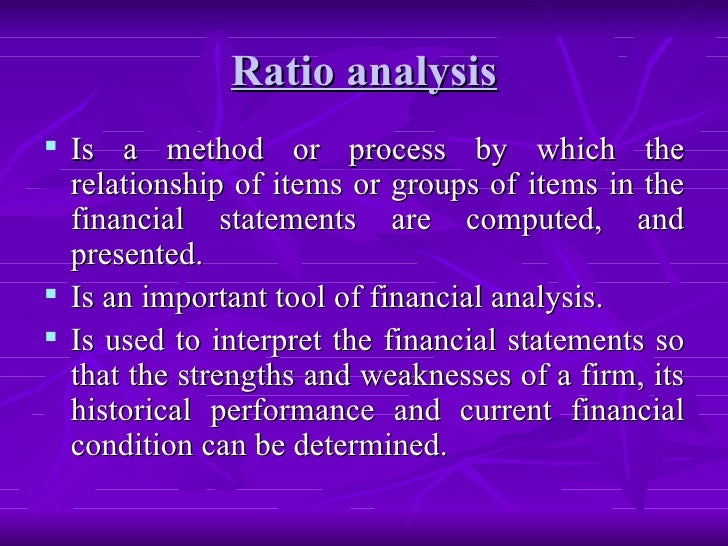 Term paper on financial ratio analysis