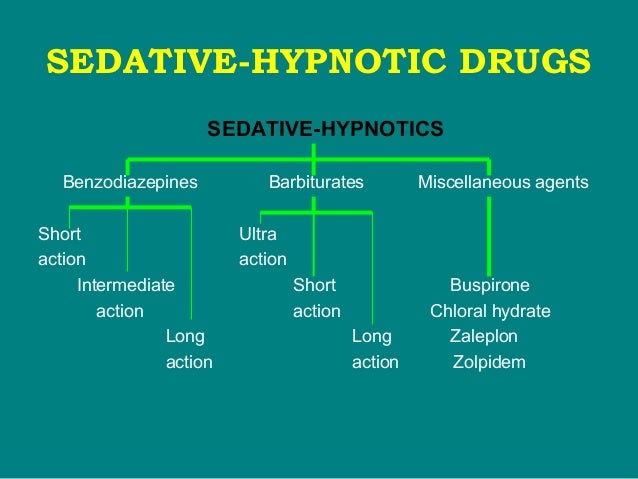 what drugs are classified as hypnotics
