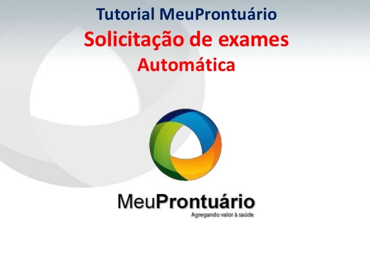 Solicitacao de exames