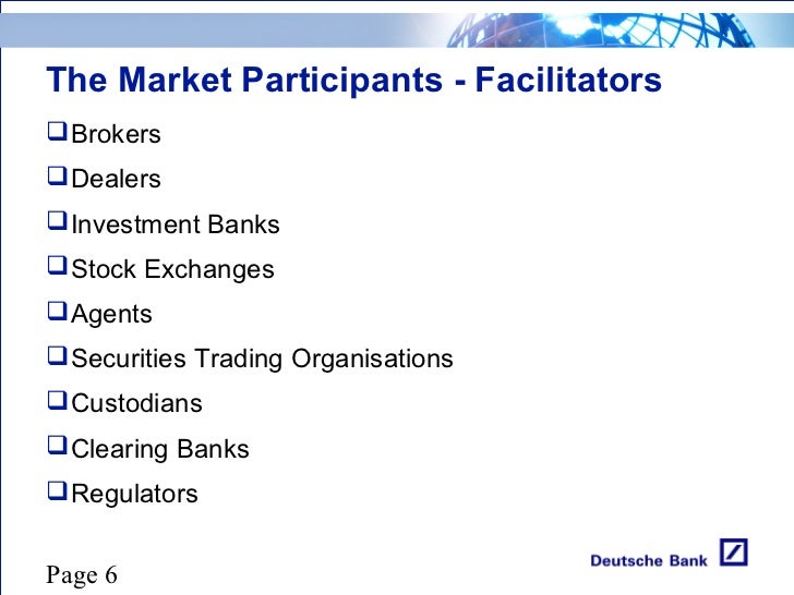 clearing agent stock market