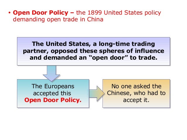 open door policy with china essay Research america's open door policy with china beginning in 1899 explain how relations with the united states and china have changed and the effects of - 17482. open door policy with china essay Research america's open door policy with china beginning in 1899 explain how relations with the united states and china have changed and the effects of - 17482.