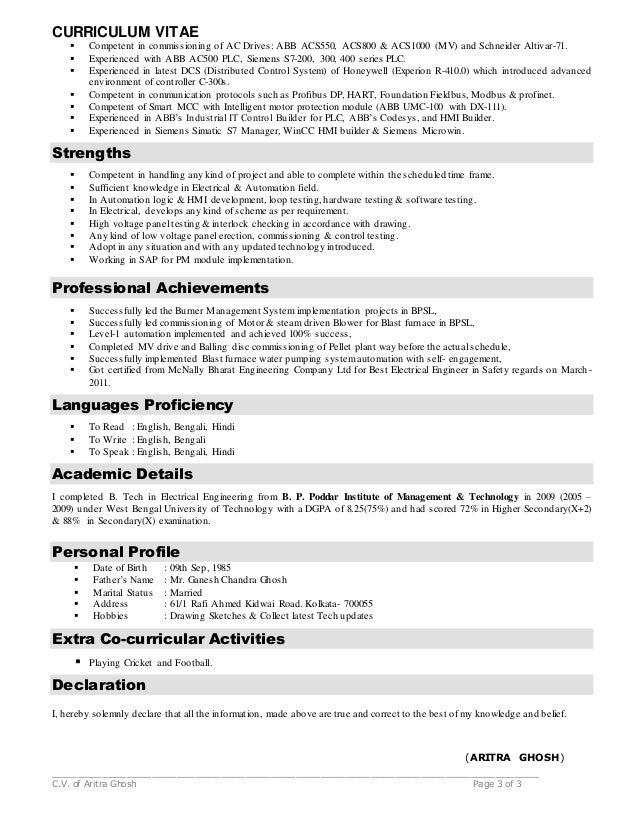 Distributed control system resume