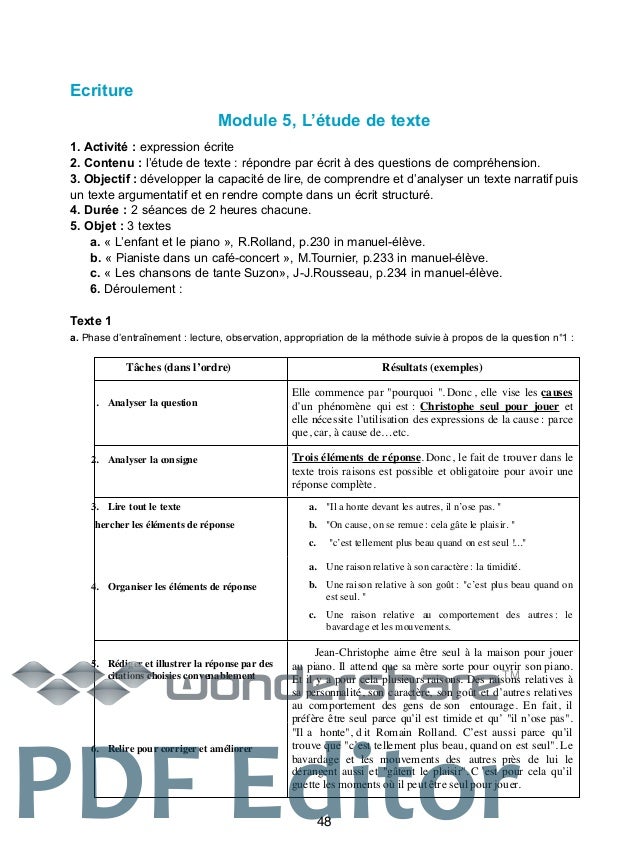 exemple de texte module 5