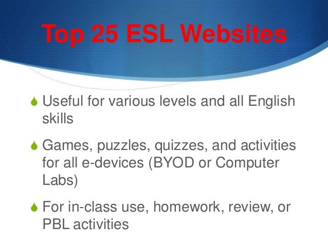Activities for ESL/EFL Students (English Study)