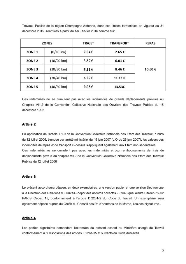 Indemnité repas et leurs différents montant !