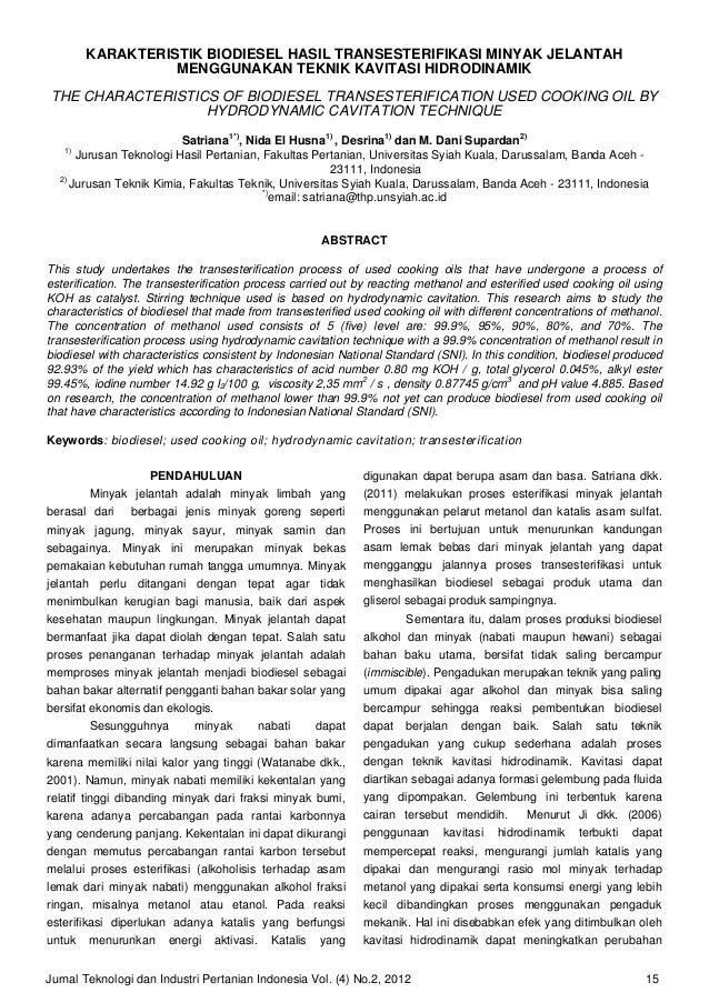 Contoh Jurnal Penelitian Kimia Contoh Songo