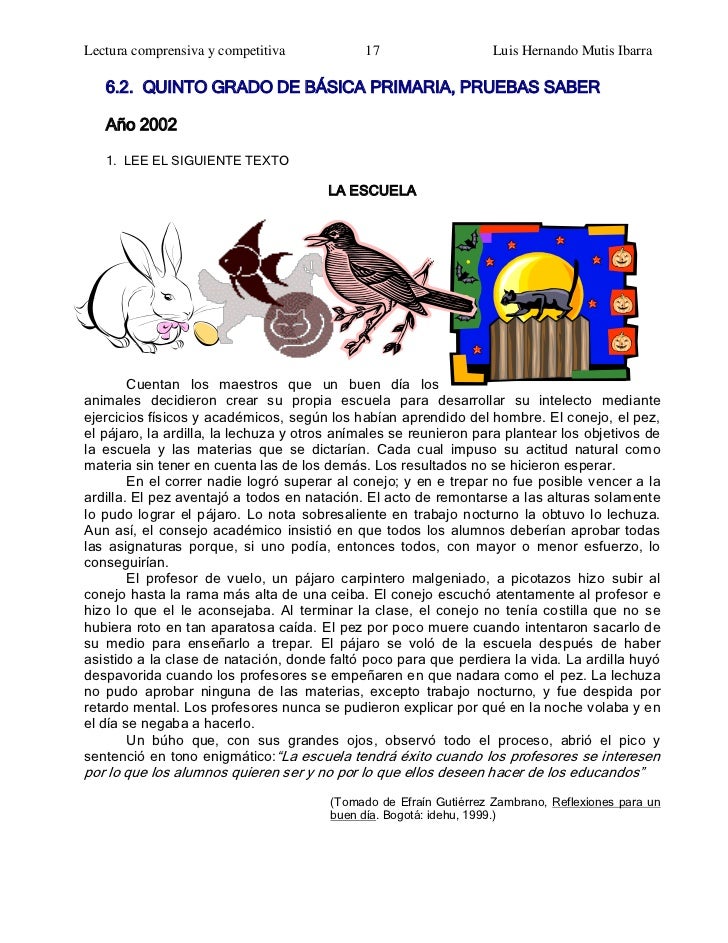 Cuentos Para Tercero De Primaria | 27222504 lectura comprensiva Cuentos Para Tercero De Primaria | 27222504 lectura comprensiva