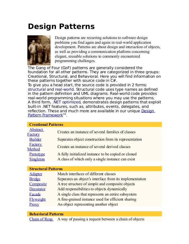 Design Pattern Dot Net | 27418524 design patterns dot net with exles Design Pattern Dot Net | 27418524 design patterns dot net with exles