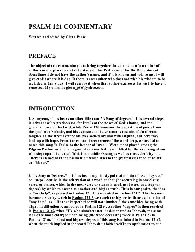 28129072 Psalm 121 commentary 28129072-psalm-121-commentary
