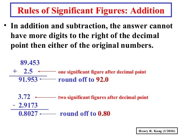 Adv Chemistry 9 8 Significant Figures Course Review Mr Hollis