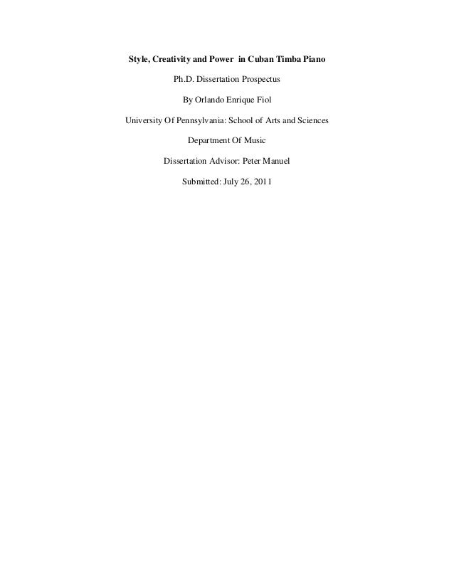 Dissertation thesis in psychology