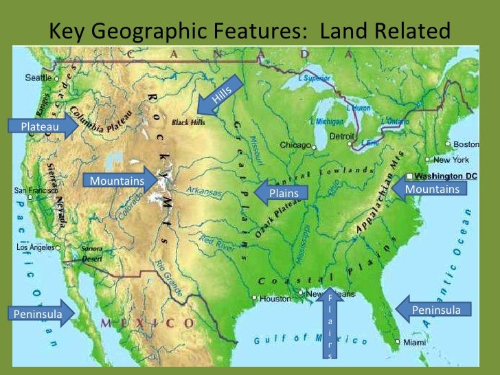 Appalachian Mountains Physical Map North American Mountain Ranges