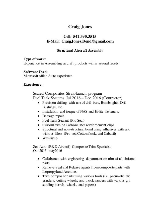 Resume jones