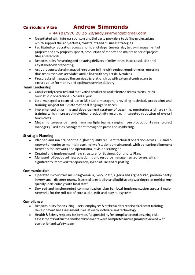skills based cv