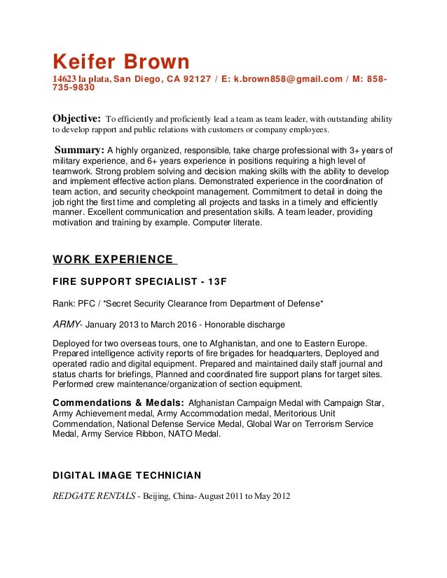 team leader objective resume keifer brown resume teamleader team leader objective resume keifer brown resume teamleader