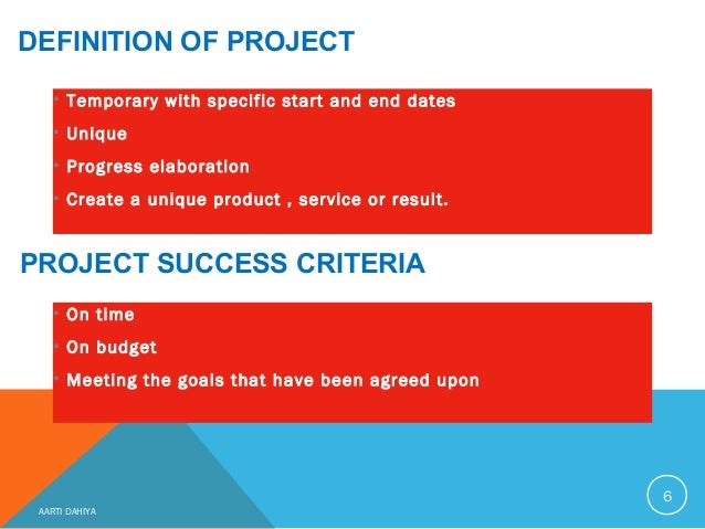 defining project defining project