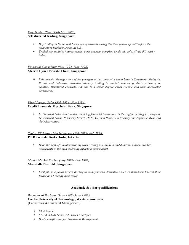 junior trader resume pablo penantly co