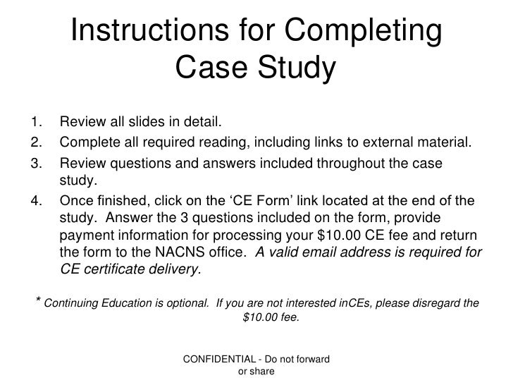 Sample case study paper format