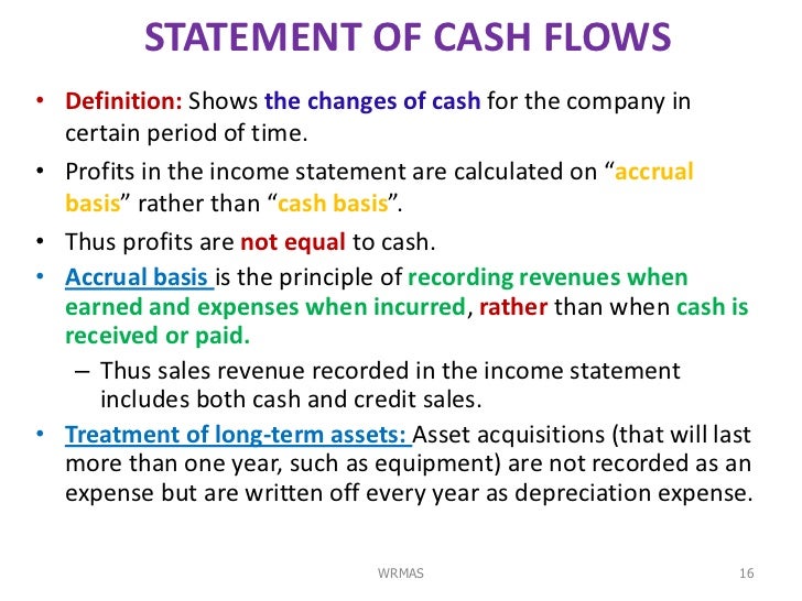 statement definition financing