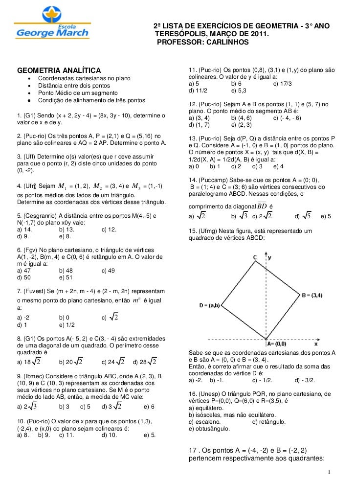 GEOMETRIA ANALITICA PLANOS geometria analitica planos:
