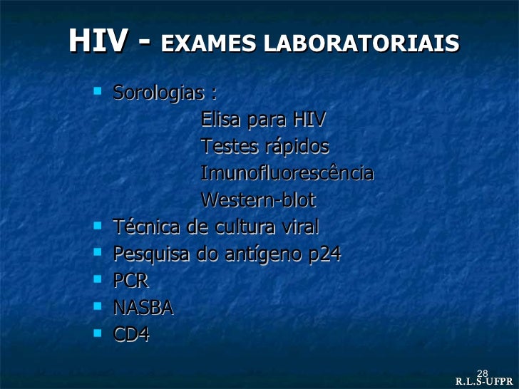 Hiv exames laboratoriais